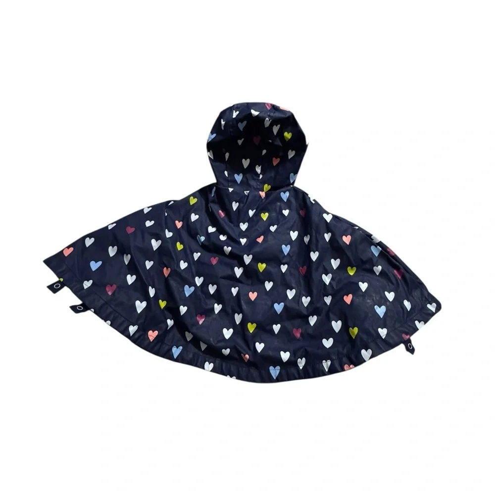 Gymboree Colorful Heart Rain Poncho - Picture 2 of 6